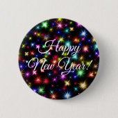 Happy New Year Fireworks-Button Ronde Button 5,7 Cm (Voorkant)