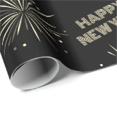 Happy New Year Fireworks Cadeaupapier (Rol Hoek)