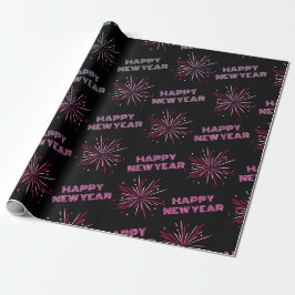 Happy New Year Fireworks Cadeaupapier