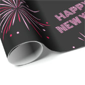 Happy New Year Fireworks Cadeaupapier (Rol Hoek)