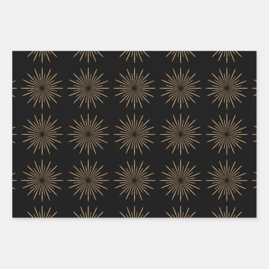 Happy New Year Fireworks Inpakpapier Vel (Voorkant 3)