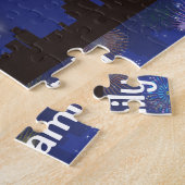 Happy New Year Fireworks Legpuzzel (Zijkant)