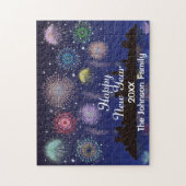 Happy New Year Fireworks Legpuzzel (Verticaal)