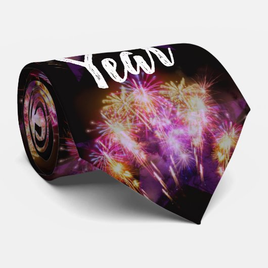 Happy New Year Fireworks, Stropdas (Opgerold)