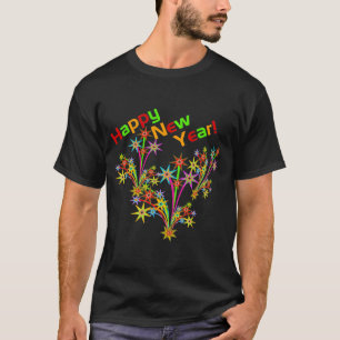 Happy New Year Fireworks-T-shirt T-shirt