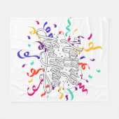 Happy new year fleece deken (Voorkant (Horizontaal))