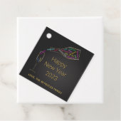 Happy New Year FlesGlass Colour Motivation Gift Bedankjes Labels (In situ)