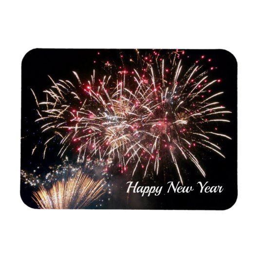 Happy New Year Flexible Photo Magnet Magneet (Horizontaal)