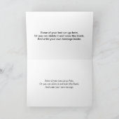 Happy New Year Folded Holiday Kaart (Binnen)