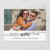 Happy New Year-foto Briefkaart (Voorkant)