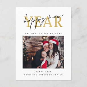 Happy New Year-foto Briefkaart