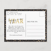 Happy New Year-foto Briefkaart (Achterkant)