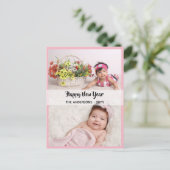 Happy New Year - FOTO COLLAGE - Persoonlijk 15 Feestdagenkaart (Staand voorkant)