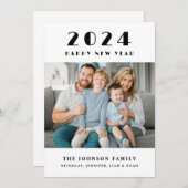 Happy New Year-foto Feestdagenkaart (Voorkant / Achterkant)