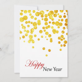 Happy New Year-fotokaart | Lucky Gold Coins Feestdagenkaart