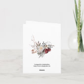 Happy new year fox bedankkaart (Achterkant)