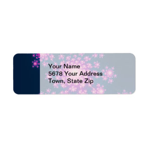 Happy New Year Fractal Etiket