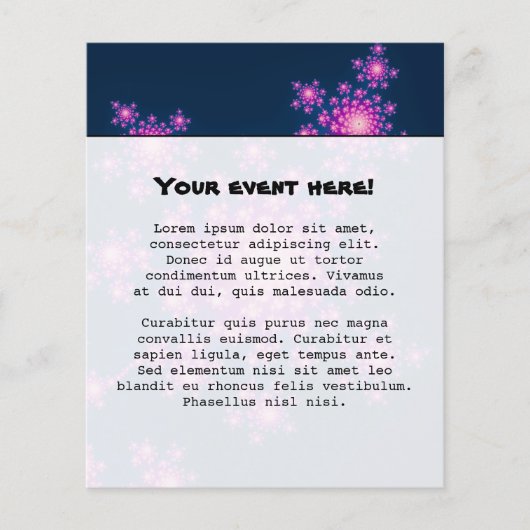 Happy New Year Fractal Flyer (Voorkant)