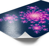 Happy New Year Fractal Foto Afdruk (Hoek)