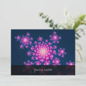 Happy New Year Fractal Kaart (Staand voorkant)