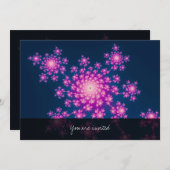 Happy New Year Fractal Kaart (Voorkant / Achterkant)