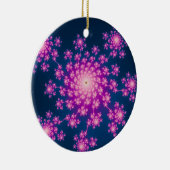 Happy New Year Fractal Keramisch Ornament (Rechts)