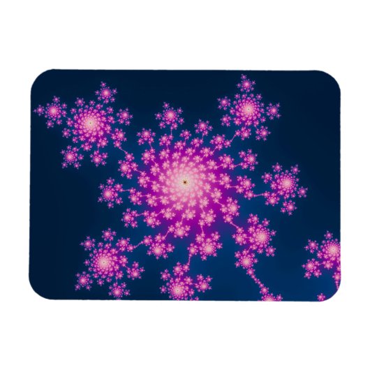 Happy New Year Fractal Magneet (Horizontaal)