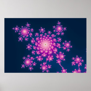 Happy New Year Fractal Poster