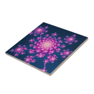 Happy New Year Fractal Tegeltje