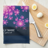 Happy New Year Fractal Theedoek (Quarter Fold)