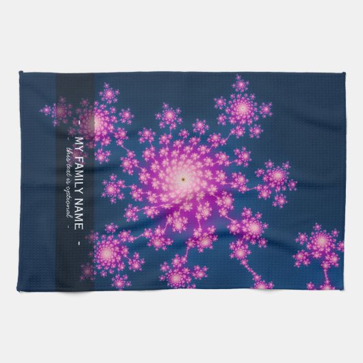 Happy New Year Fractal Theedoek (Horizontaal)