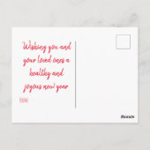 Happy New Year from your Eye Doctor Briefkaart (Achterkant)