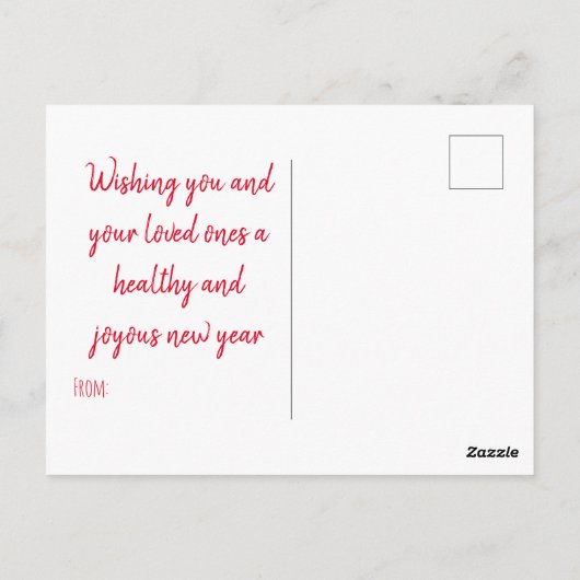 Happy New Year from your Eye Doctor Briefkaart (Achterkant)