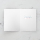 Happy New Year Front Yard Snowman met naam Feestdagen Kaart (Binnen)