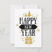 Happy New Year // Fun New Years Blank Kaart (Voorkant)
