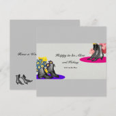 Happy New Year Funny 2021 Cute  Boots Flat Feestdagenkaart (Voorkant / Achterkant)