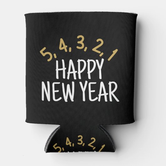 Happy New Year Funny Blikjeskoeler (Voorkant)