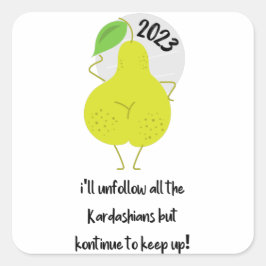 Happy New Year Funny Memes Vierkante Sticker