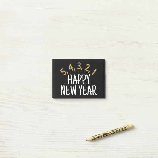 Happy New Year Funny Post-it® Notes (Op bureau)