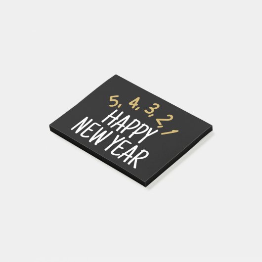 Happy New Year Funny Post-it® Notes (Schuin)