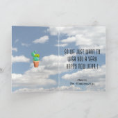 Happy New Year Funny Southwest Saguaro Cactus Feestdagen Kaart (Binnen)