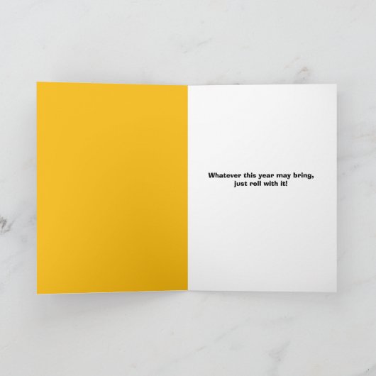 Happy New Year Funny Toilet Paper Humor Feestdagen Kaart (Binnen)