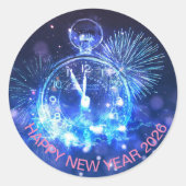 Happy New Year gift 2026 Ronde Sticker (Voorkant)