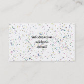 Happy New Year Glassy Red-tekst Visitekaartje (Achterkant)