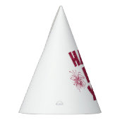 Happy New Year Glitter Feesthoedjes (Links)