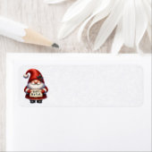 Happy New Year Gnome Adresetiketten Etiket (Insitu)
