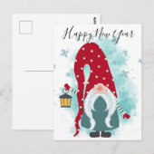Happy New Year Gnome Briefkaart (Voorkant / Achterkant)