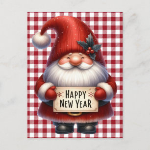 Happy New Year Gnome Briefkaart