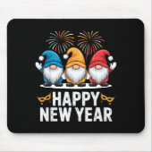 Happy New Year Gnomes For Party Lovers And Festive Muismat (Voorkant)