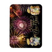 Happy New Year Gnomes Magnet Magneet (Verticaal)